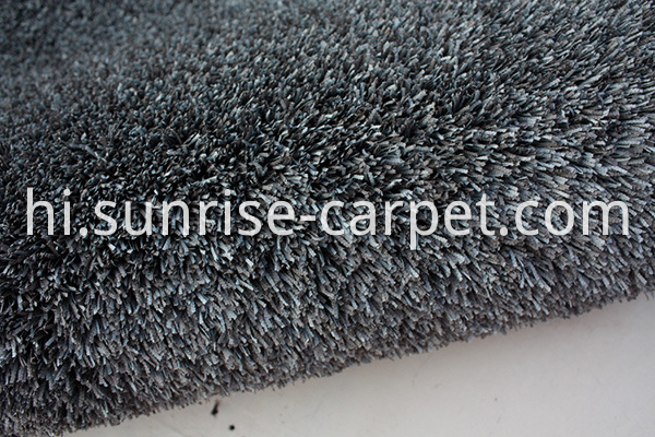 Fabric polyester gradational color floor carpet blue grey 